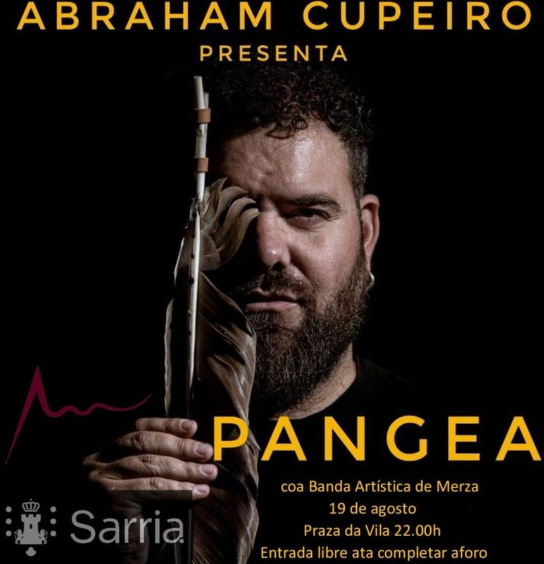 Cartel da presentación do disco Pangea de Abraham Cupeiro